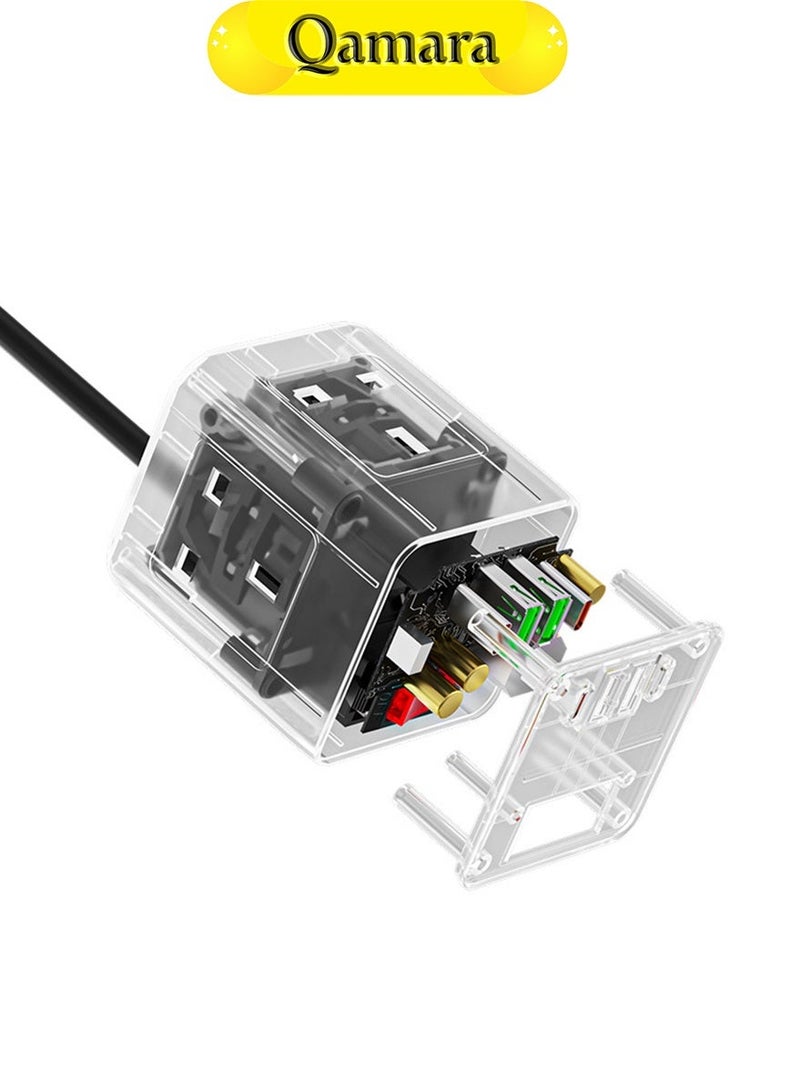 Qamara Smart Desktop Power Strip for Electronic Devices Charging - Image 5